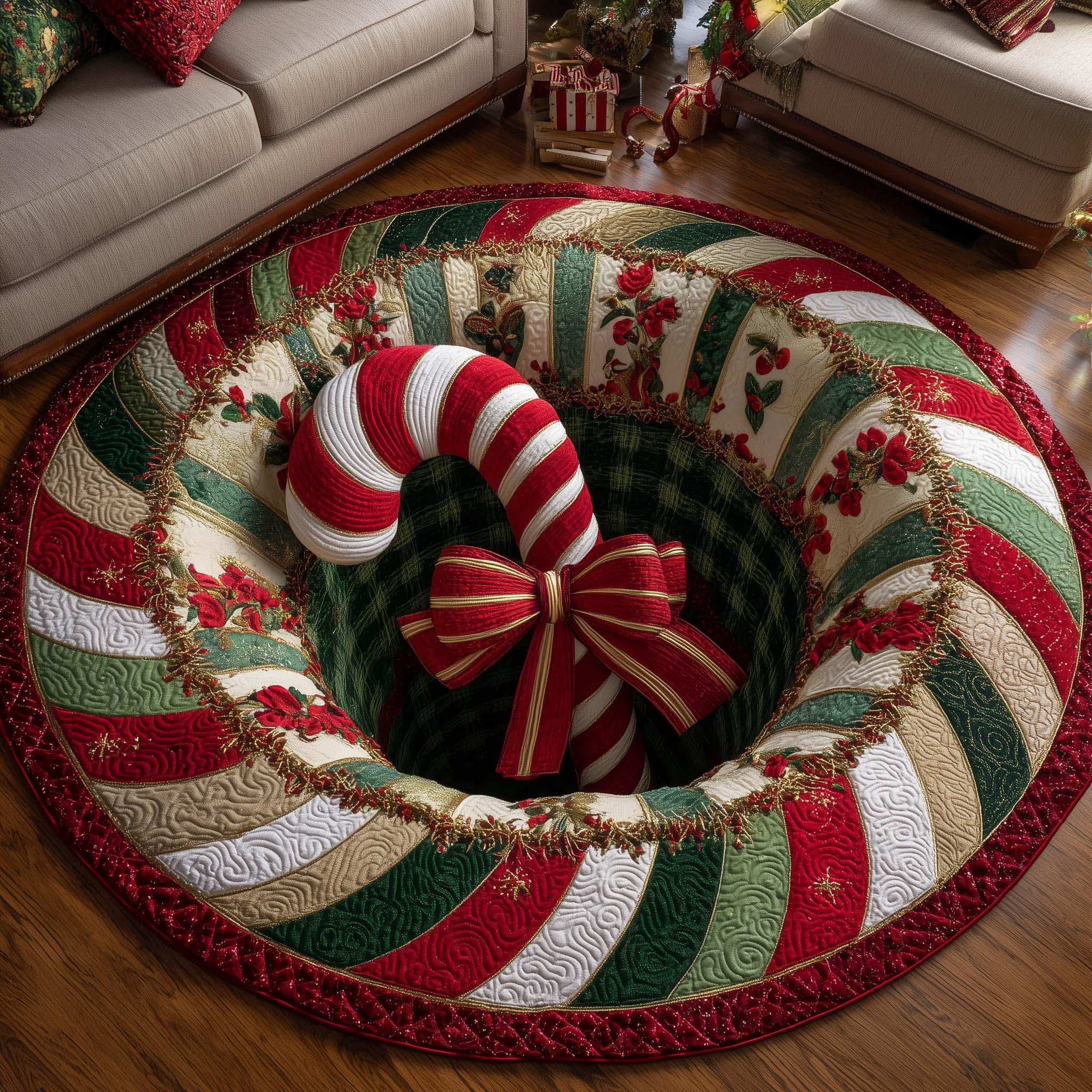 Bulldog Workshop Quilted Round Mat GFTOMA7311 main image 1
