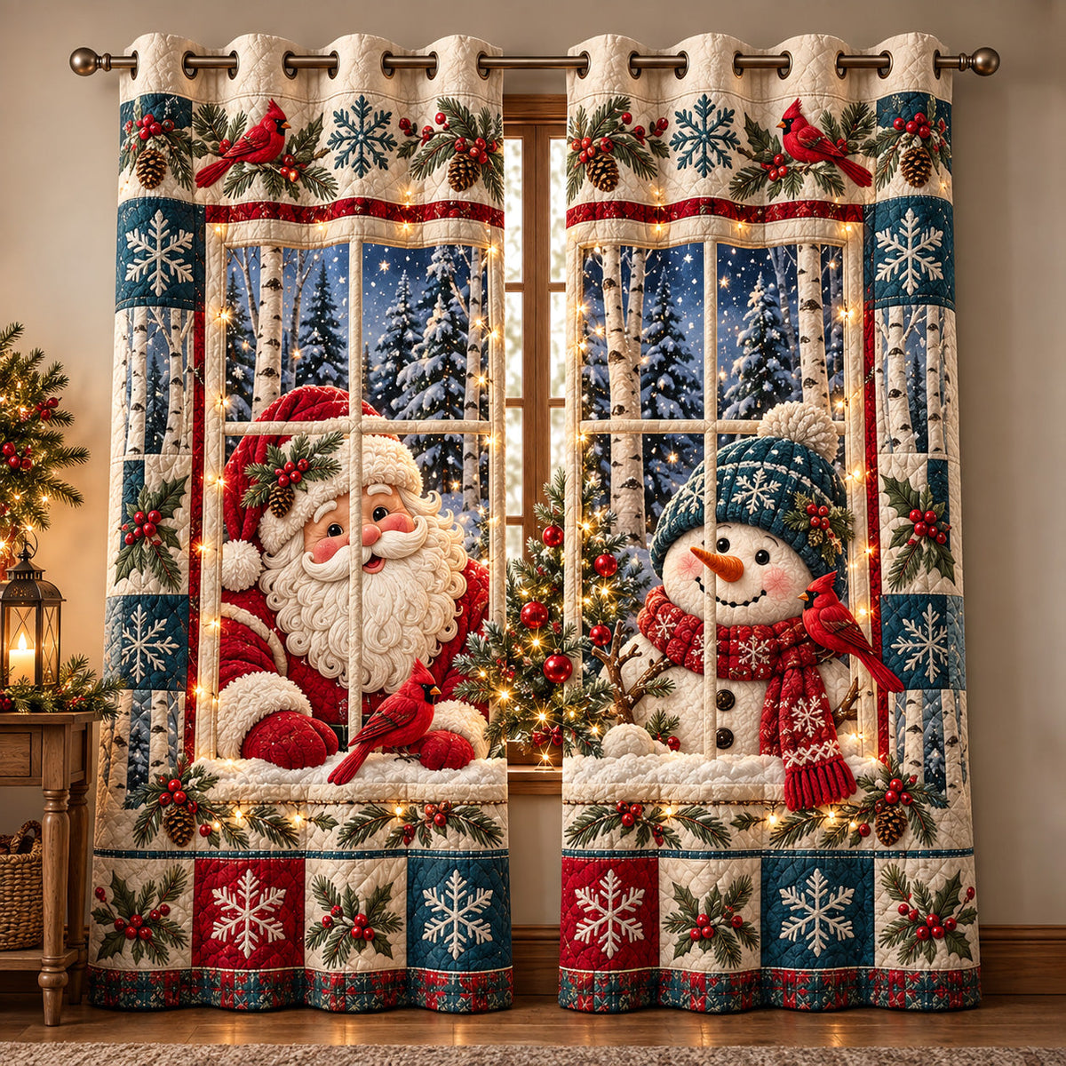 Jolly Window Quilted Curtains GFTOTP22297
