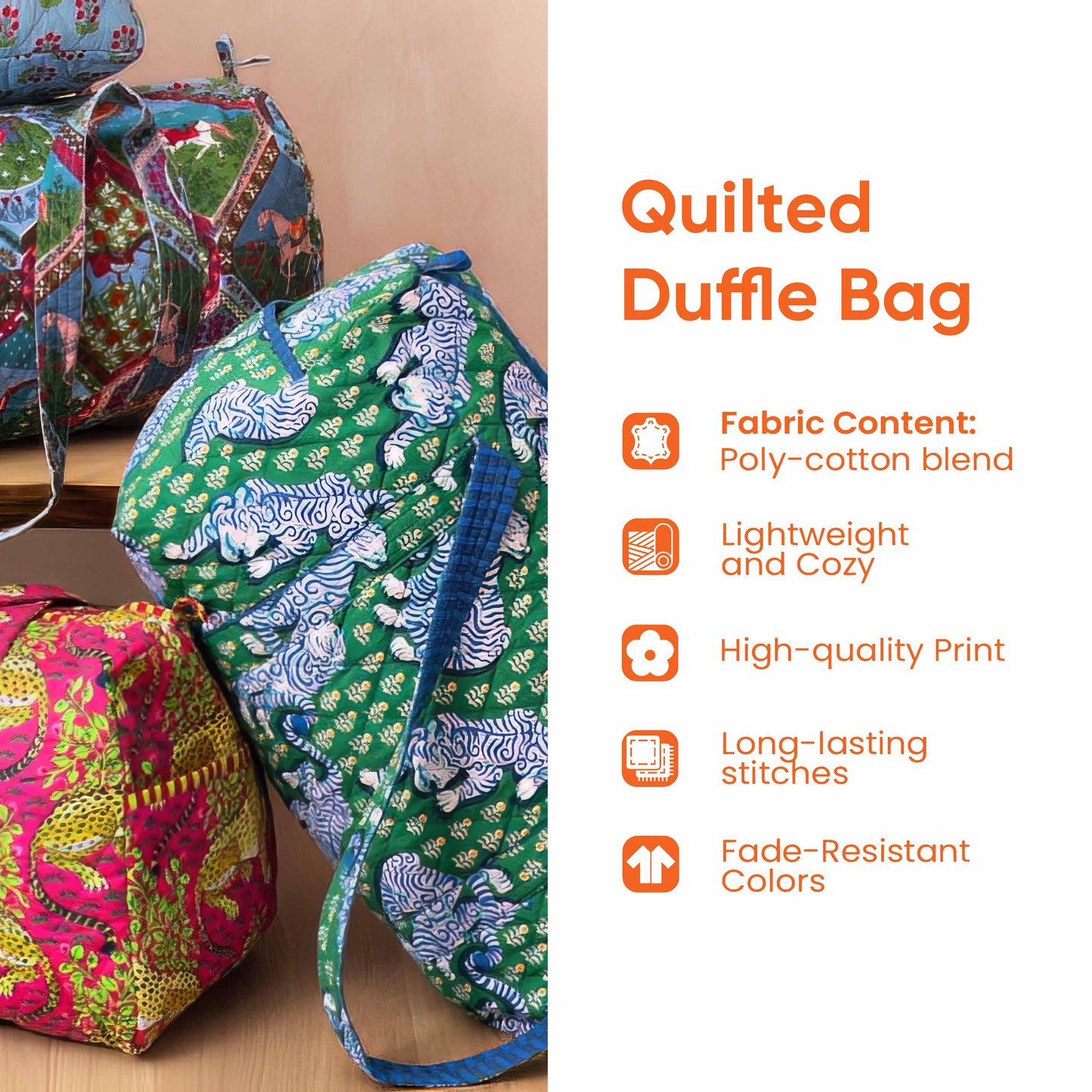 Tennis Time Quilted Duffle Bag GFTOTP10648
