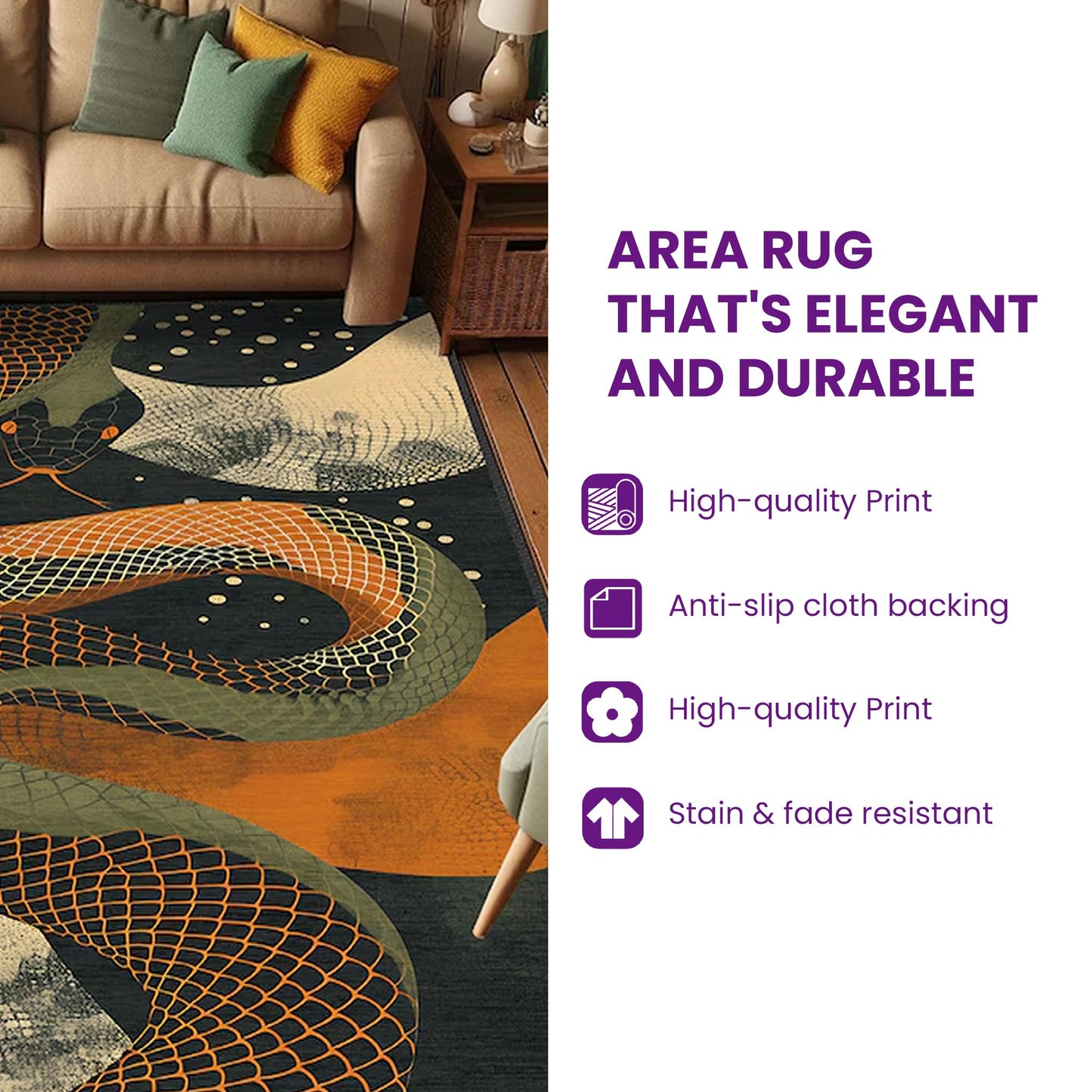 Pine Christmas Area Rug GFTOYC2375