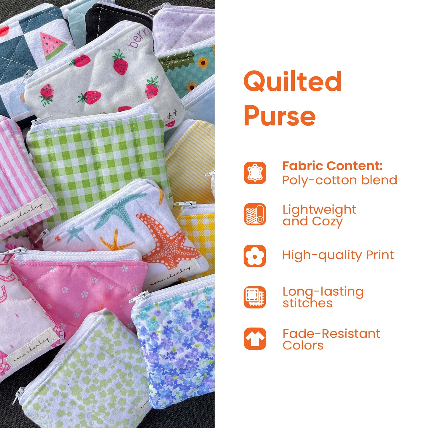 Swirly Cat Quilted Purse GFTONT2159