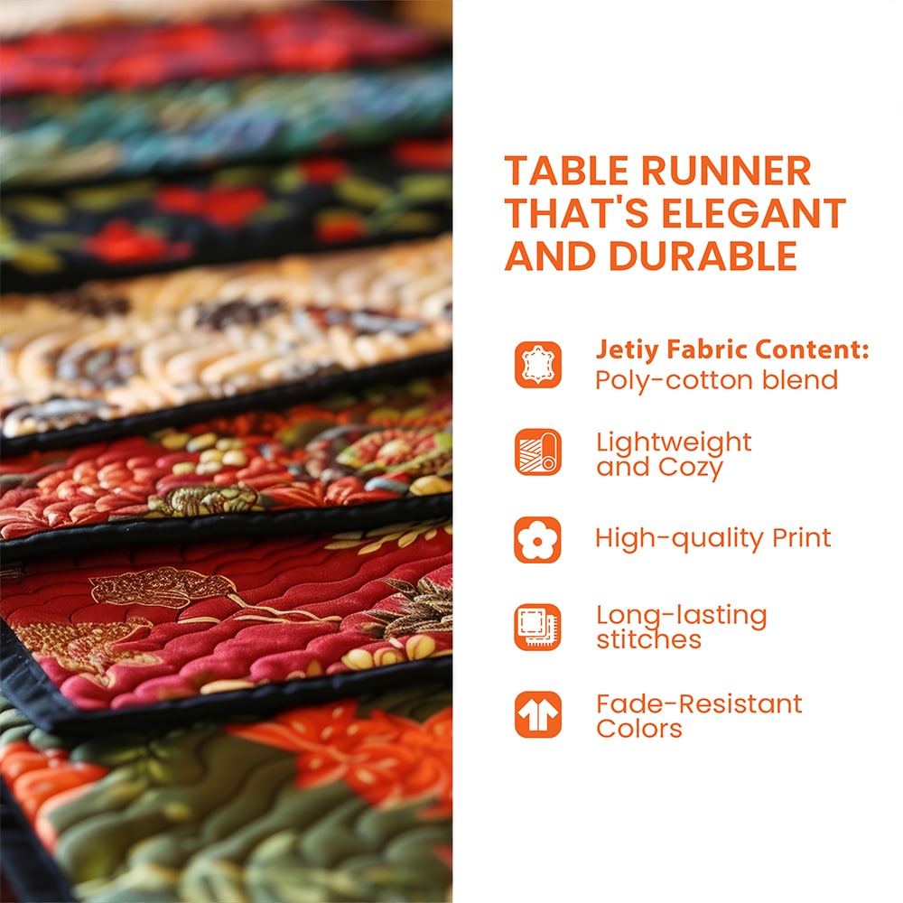D������������������������������������������������������a De Muertos Quilted Table Runner GFTOXM174