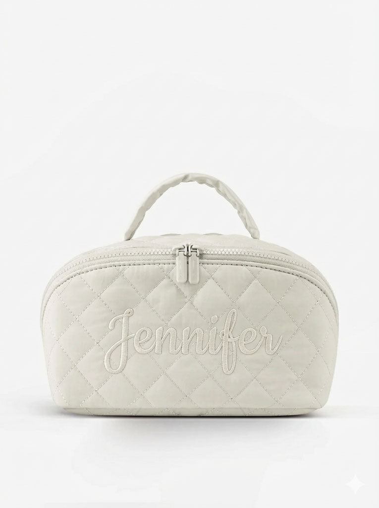 Quilted Travel Makup Bag