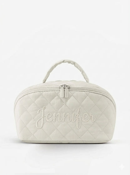 Quilted Travel Makup Bag