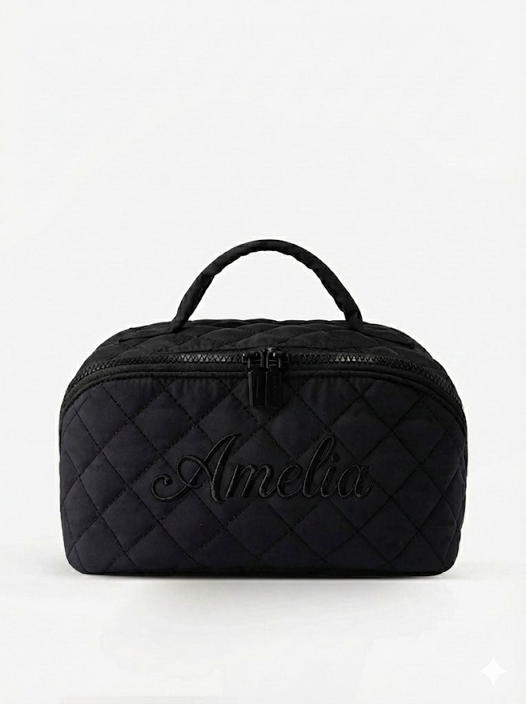 Quilted Travel Makup Bag