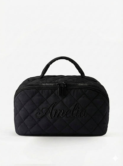 Quilted Travel Makup Bag
