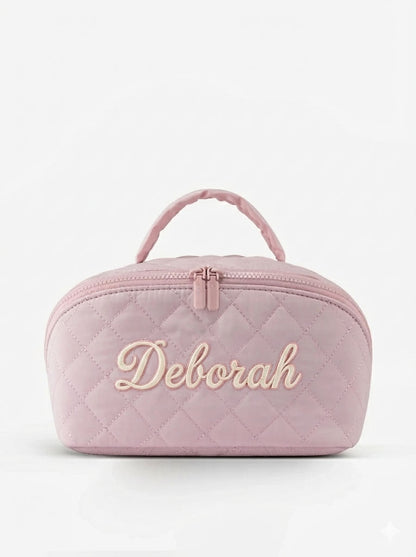 Quilted Travel Makup Bag
