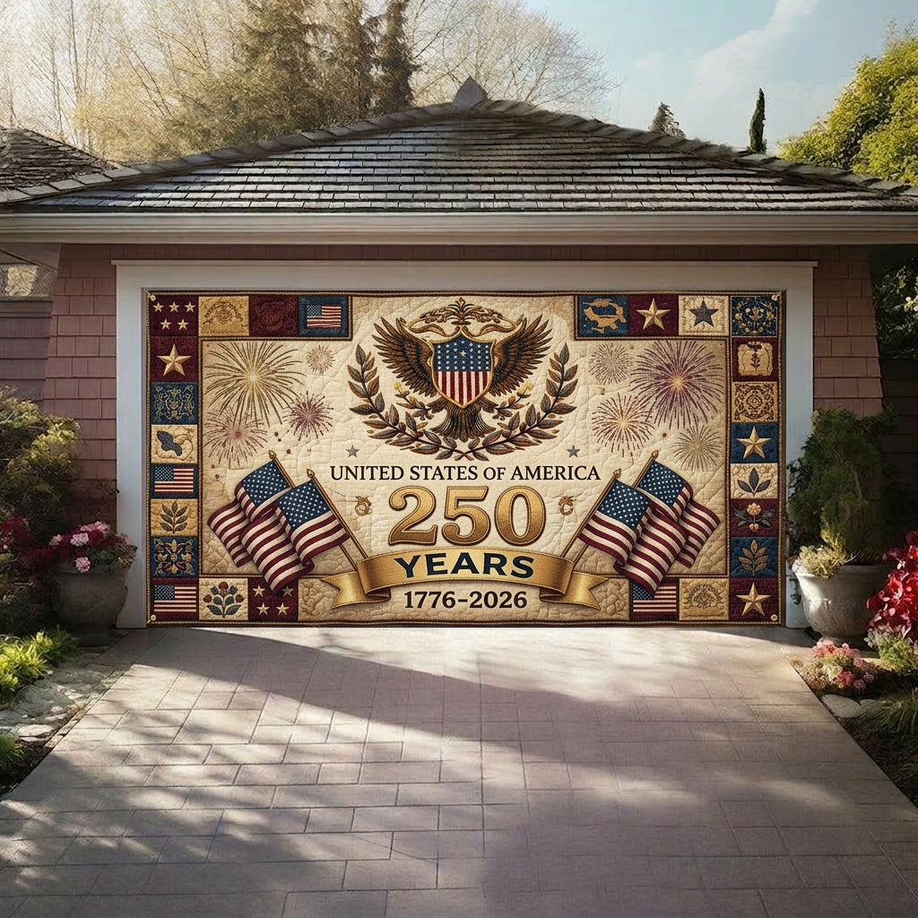250th Anniversary Amercia Garage Door Banner