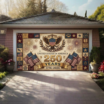 250th Anniversary Amercia Garage Door Banner