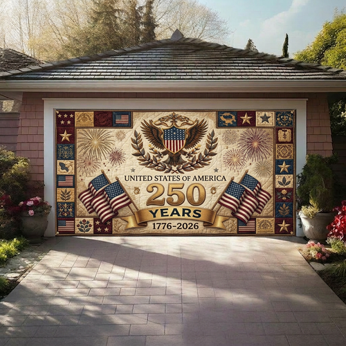 250th Anniversary Amercia Garage Door Banner