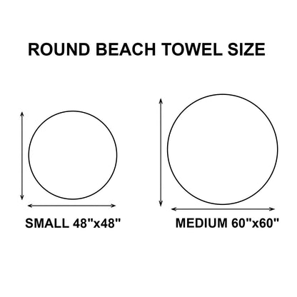 Elegant Flamingo Heaven Round Beach Towel GFTOHD13435