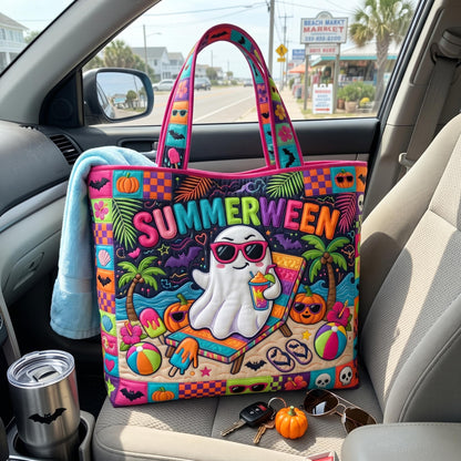 Tropical Haunt Quilted Tote Bag GFTOMA12493