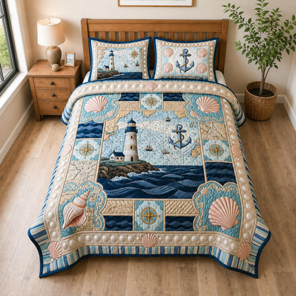 Sea Escape 3-Piece Quilted Bedding Set GFTOMA11419