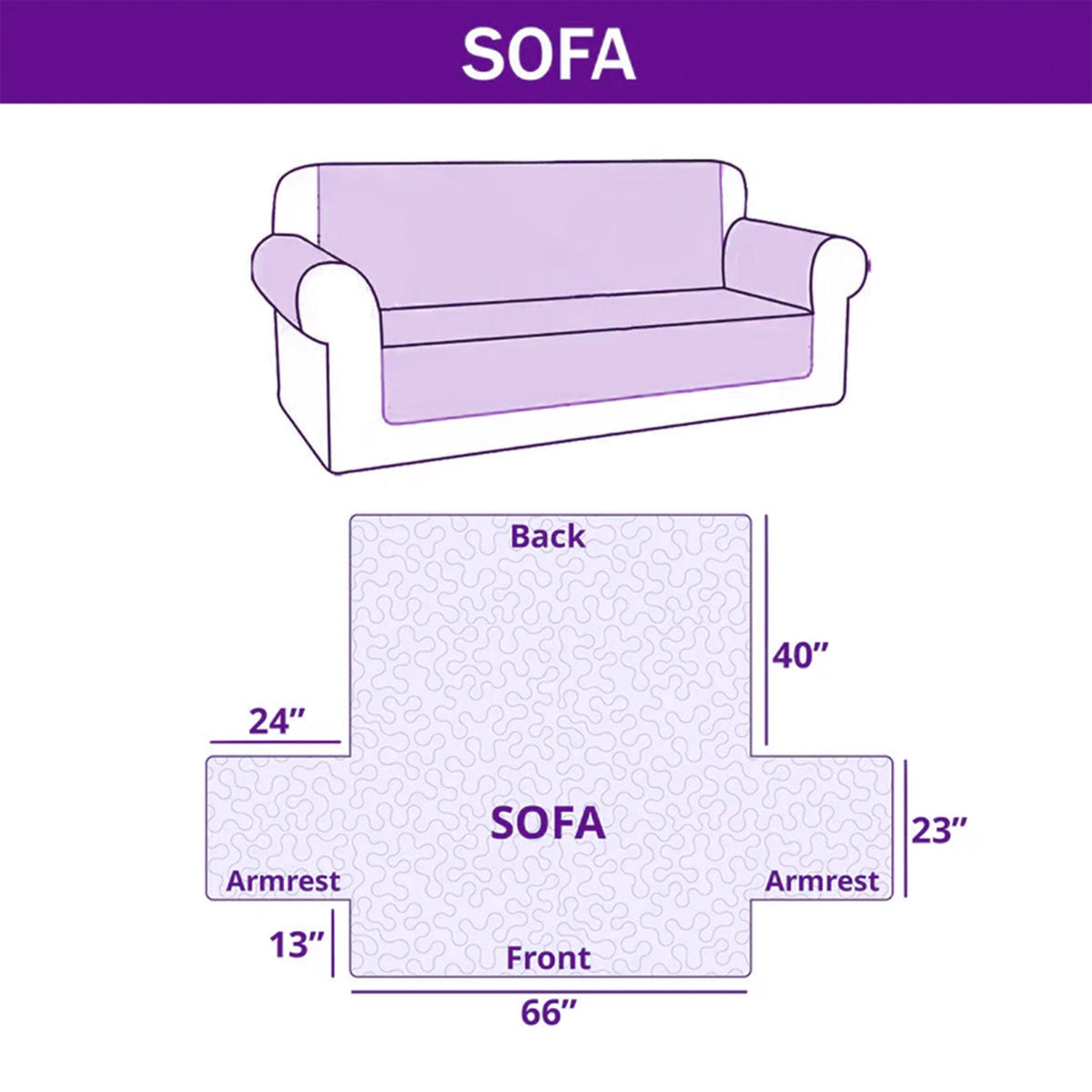 Lily of the Valley Quilted Sofa Cover GFTONT5005