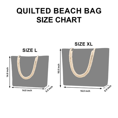 Nautical Blue Quilted Beach Bag GFTOQM2939