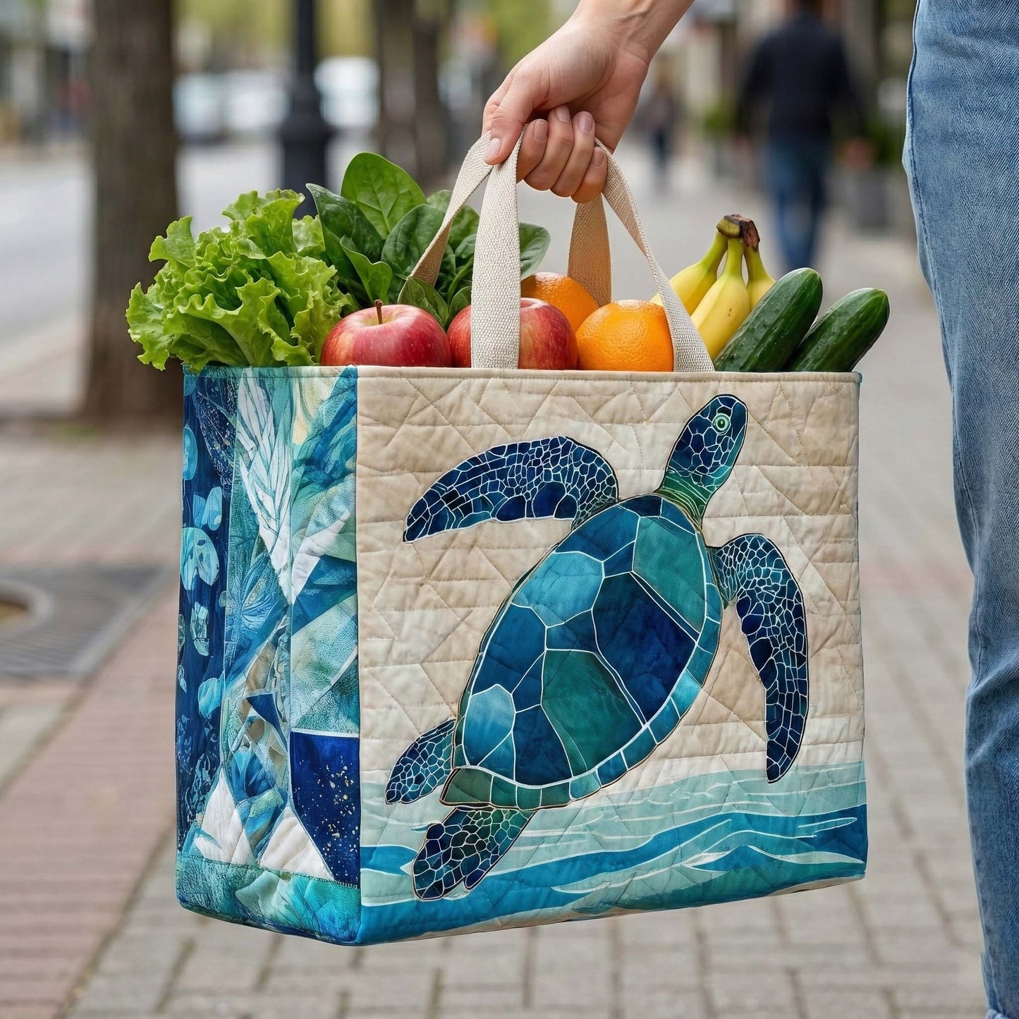 Ocean Breeze Quilted Shopping Bag GFTONL7297