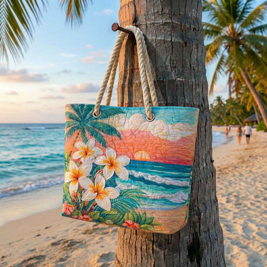 Tropical Vibe Quilted Beach Bag GFTOQA1523
