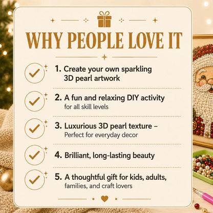 🔥Early Christmas Sale 49% OFF – Santa Workshop DIY Diamond Pearl Art Kit