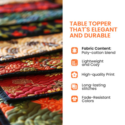Holiday Village Quilted Table Topper GFTOTP12537