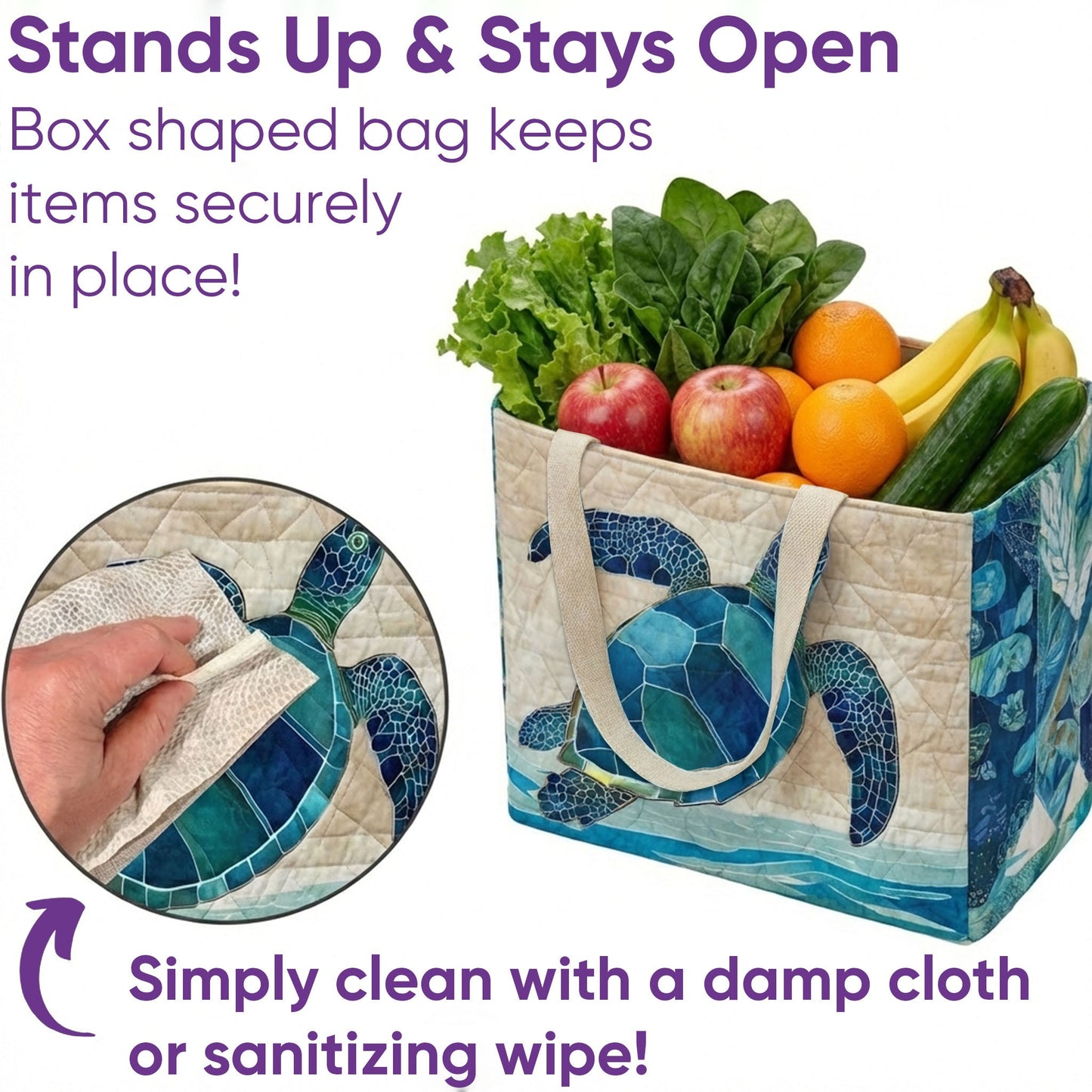 Rustic Rose Quilted Shopping Bag GFTONT6478