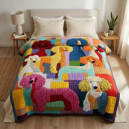 Poodle Quilted Blanket GFTOQA2282