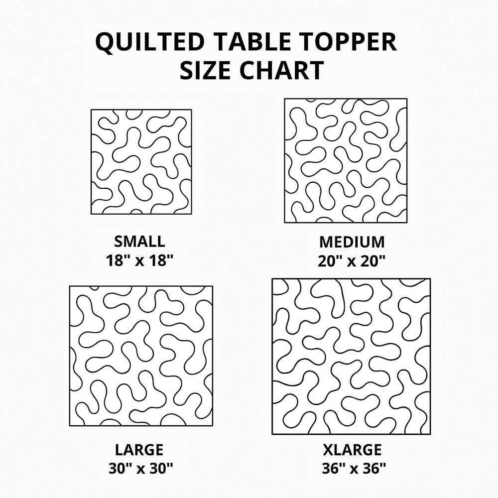 Graceful Cross Quilted Table Topper GFTOHD10605