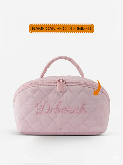 Quilted Travel Makup Bag