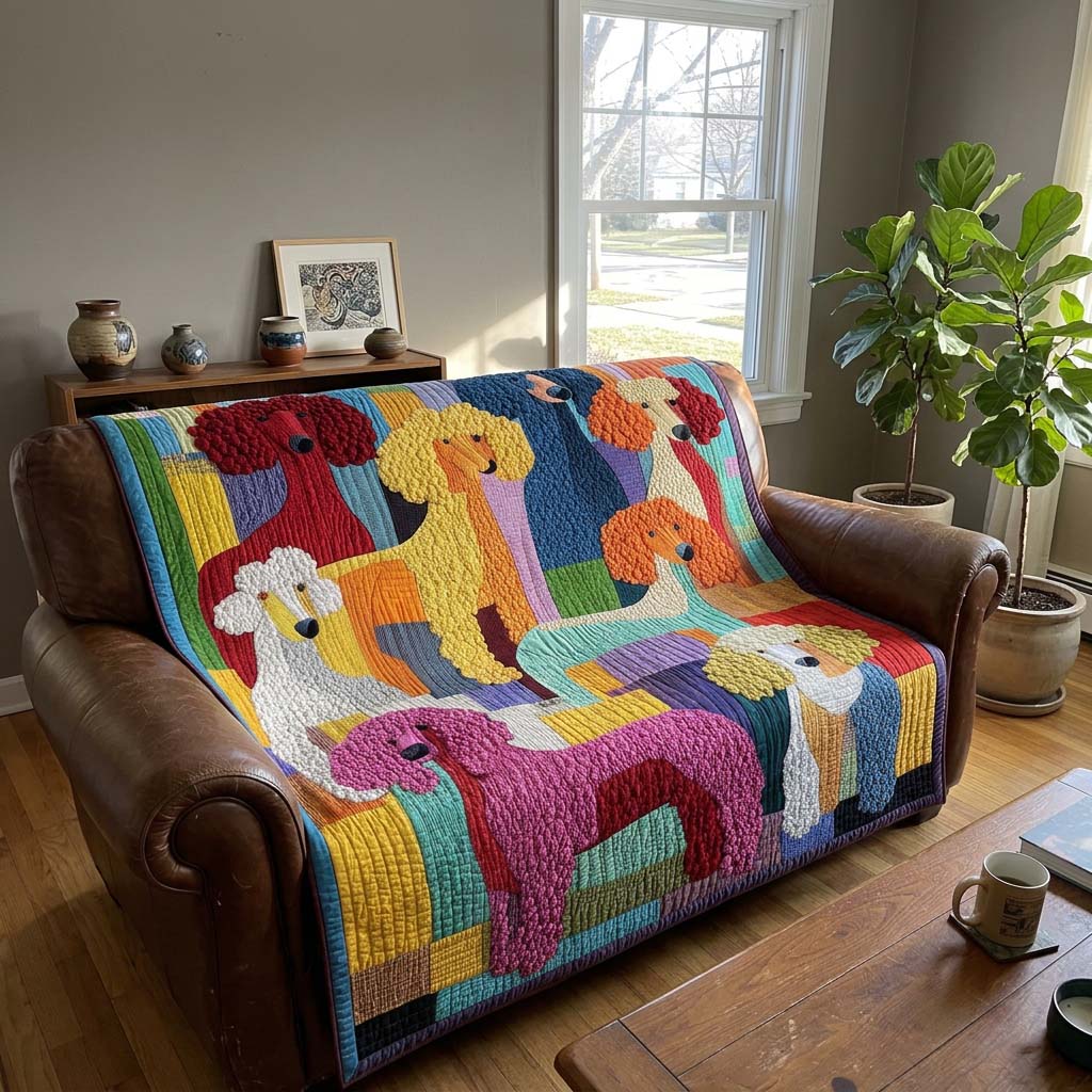 Poodle Quilted Blanket GFTOQA2282