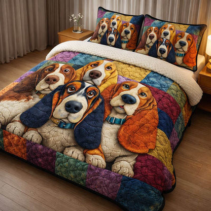Basset Hound Assemble Duvet Cover Set GFTONT6116