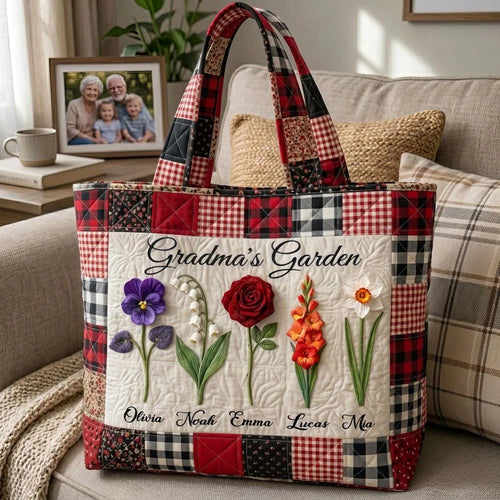 Floral Love Quilted Tote Bag QTCUZ GFTOMA10591