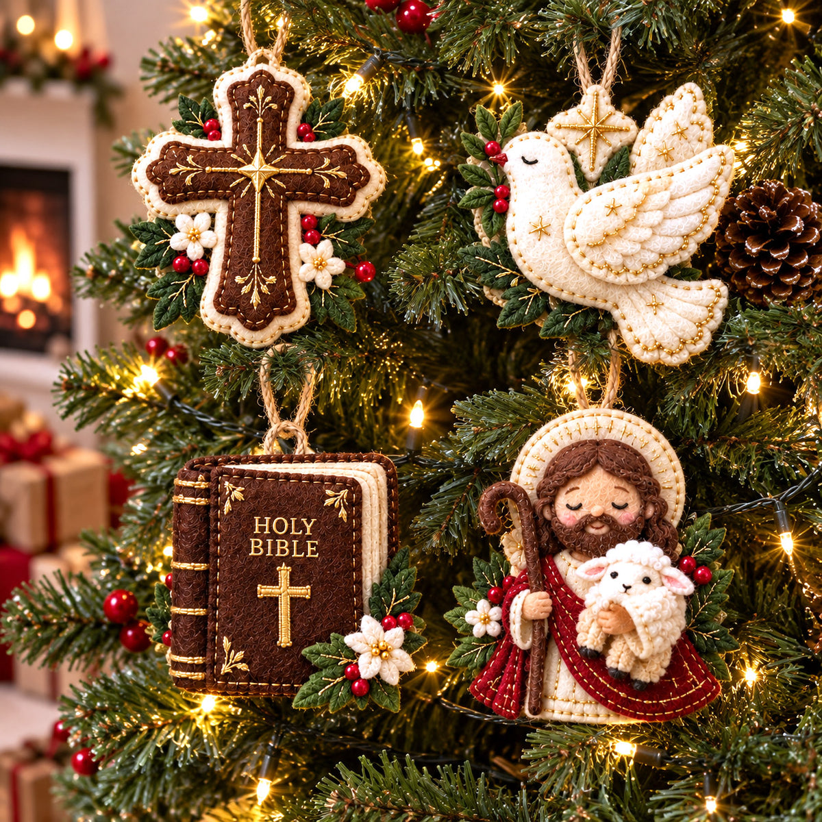 Faith Symbol Felt Ornament Gift Set GFTOMA14788