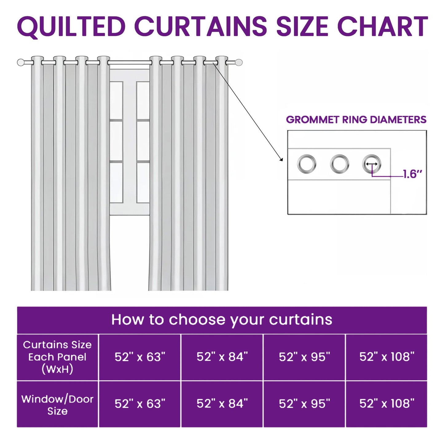 Wild Brothers Quilted Curtains GFTOQA1223