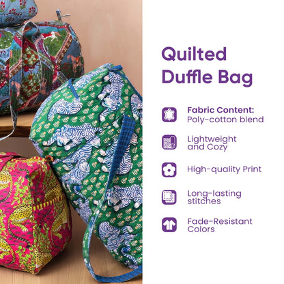 Lavender Ride Quilted Duffle Bag GFTONT6671
