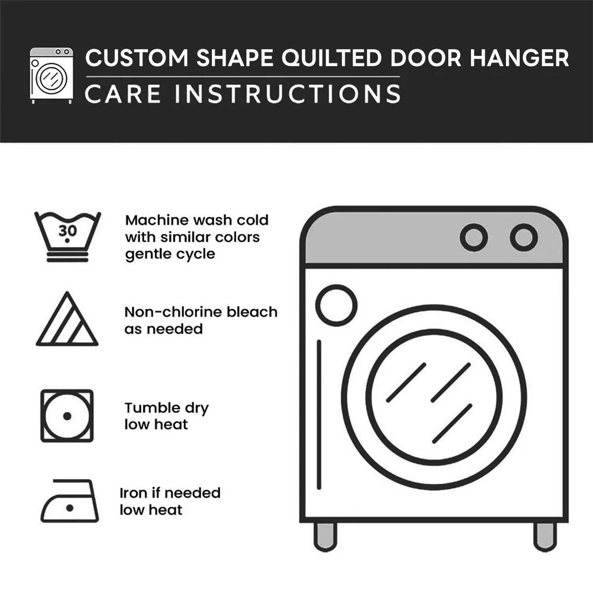 American Christmas Gnome Custom Shape Quilted Door Hanger GFTONPT1086