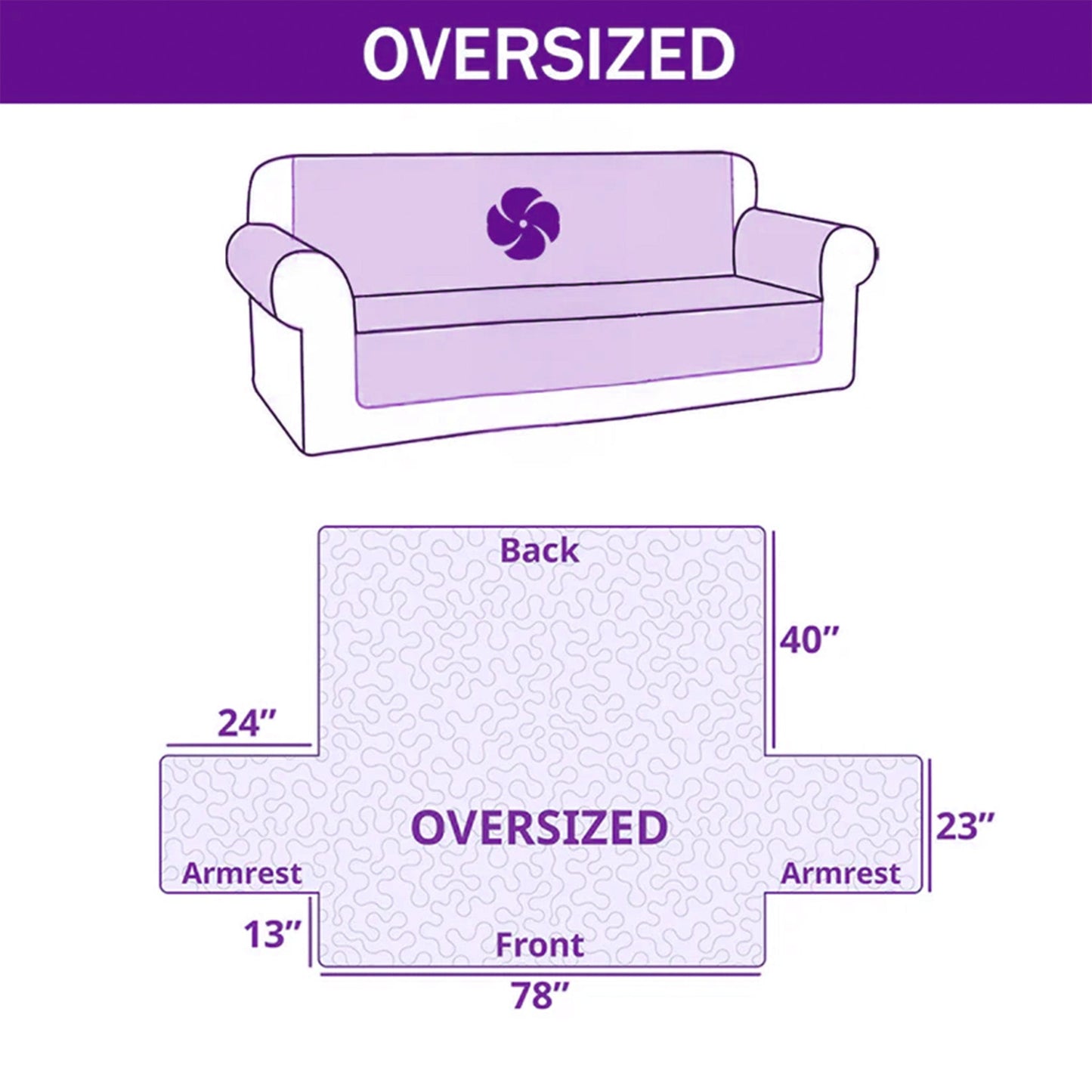 Frosted Journey Quilted Sofa Cover GFTOTP14076