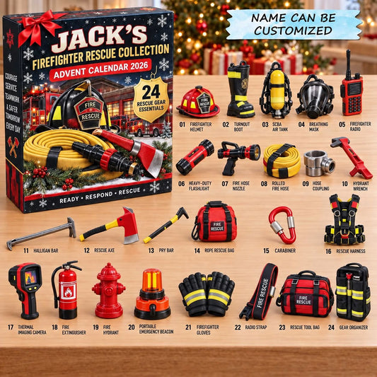 Personalized Firefighter Advent Calendar 2026 QTCUZ GFTONTD3117