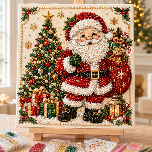 🔥Early Christmas Sale 49% OFF – Santa Workshop DIY Diamond Pearl Art Kit
