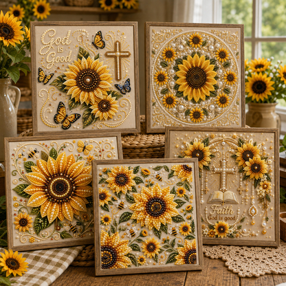 🔥 EARLY CHRISTMAS SALE 49% OFF - Sunflower Blessings DIY Diamond Pearl Art Kit GFTOHNL3143