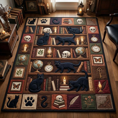 Mystic Library Cats Area Rug GDTONTD1006
