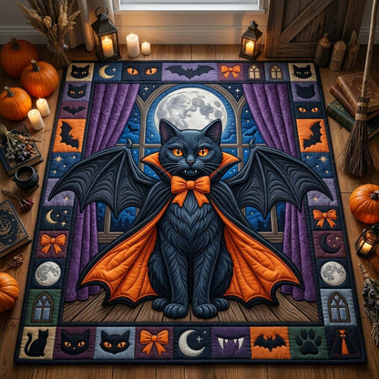 Vampire Cat Night Area Rug GDTONTD1009