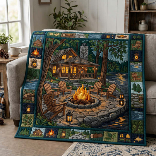 Starry Camper Cove Quilted Blanket GDTONTD1023