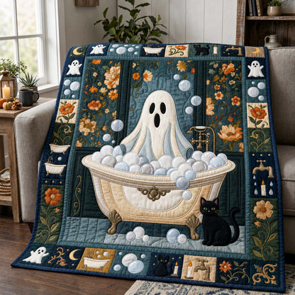 Bubble Bath Boo Quilted Blanket GDTONTD1028