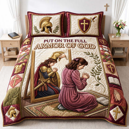 Mirror Of Prayer 3-Piece Quilted Bedding Set GDTONTD1101