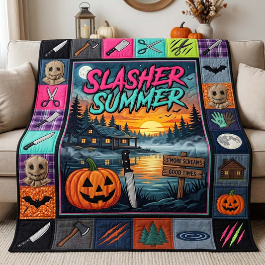 Neon Camp Screams Quilted Blanket GDTONTD1125