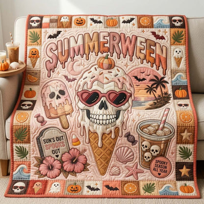 Spooks Out Summer Quilted Blanket GDTONTD1131