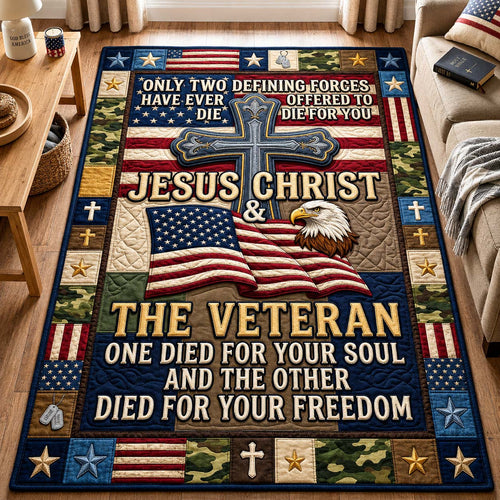 Christ And Veteran Area Rug GDTONTD1154
