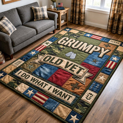 Grumpy Old Vet Area Rug GDTONTD1156