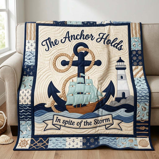 Anchor Holds Storm Quilted Blanket GDTONTD1170
