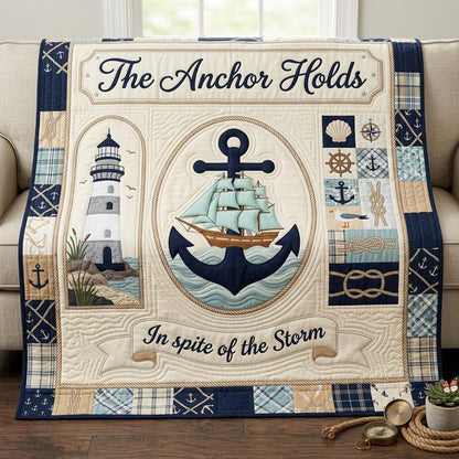 Faithful Sea Anchor Quilted Blanket GDTONTD1171