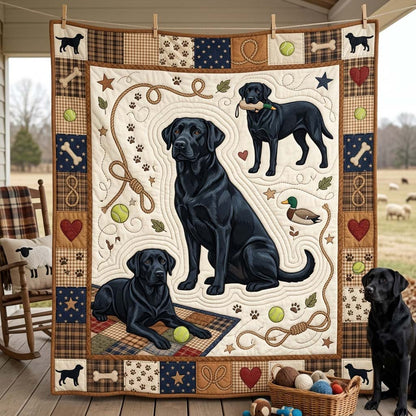 Country Labrador Love Quilted Blanket GDTONTD1184
